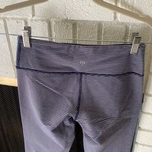 Lululemon white and blue stripes